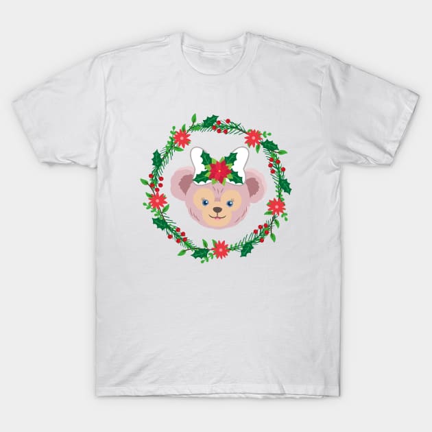 Shellie May Holiday Wreath T-Shirt by Casey Entertainment Cheese